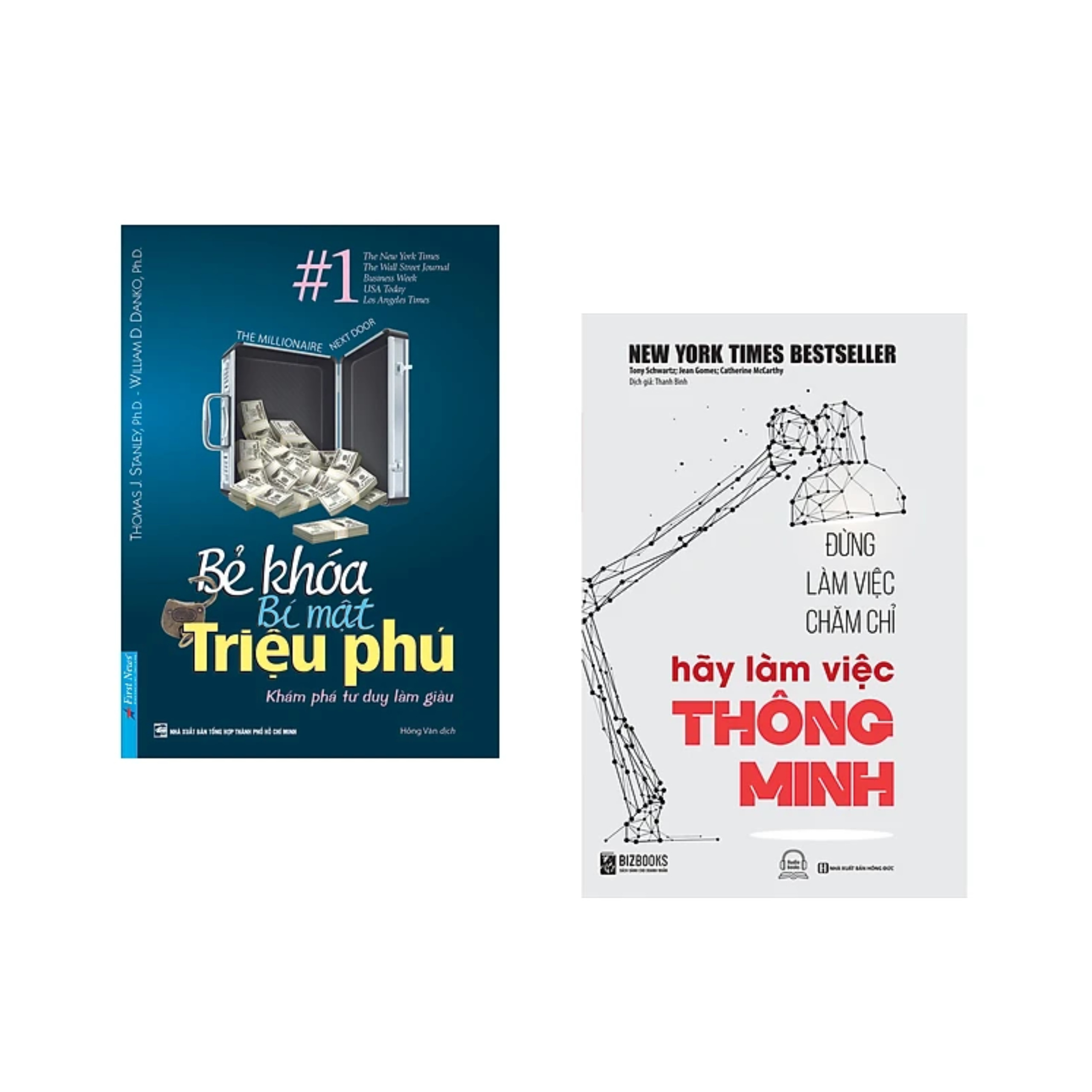 Combo sách về Kinh Doanh: Bẻ Khóa Bí Mật Triệu Phú +Đừng Làm Việc Chăm Chỉ Hãy Làm Việc Thông Minh/Tặng Bookmark