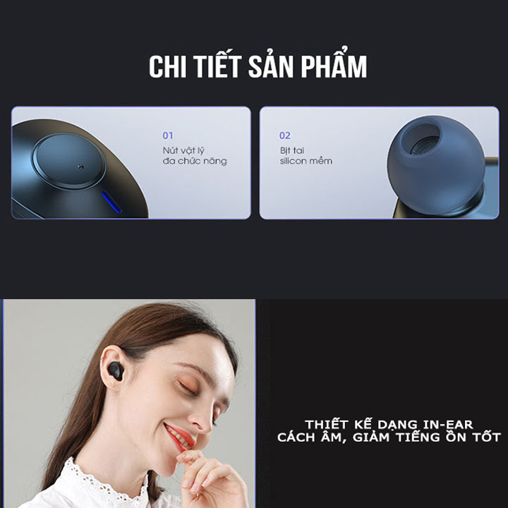 Tai Nghe Bluetooth Truewireless Remax TWS-22 tích hợp màn hình LED hiển thị pin - Hàng nhập khẩu