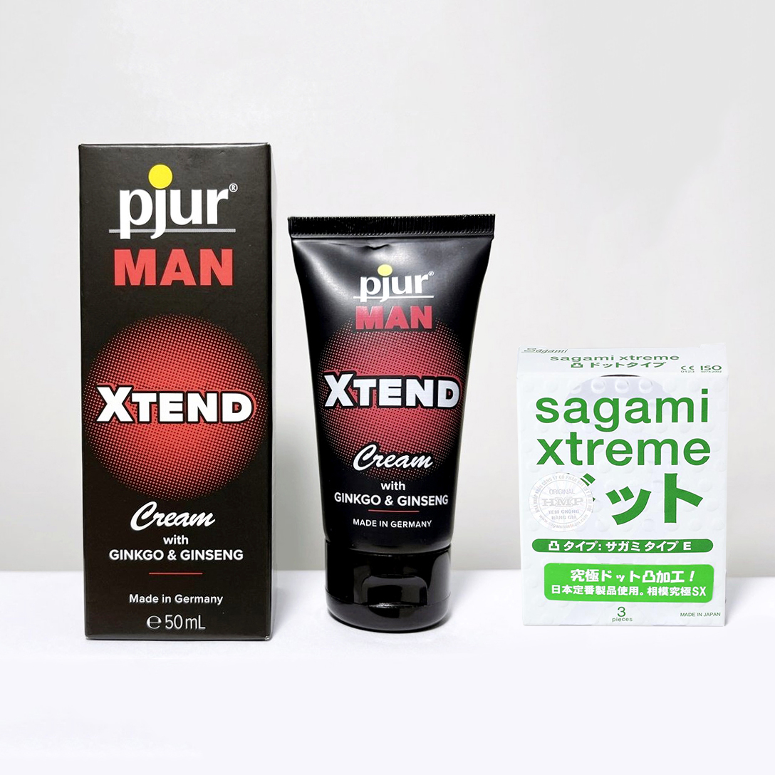 Kem Bôi Trơn Tăng Cường Sinh Lý Nam Pjur Man Xtend 50ml - Đức Kèm Bcs Gai Sagami 3s