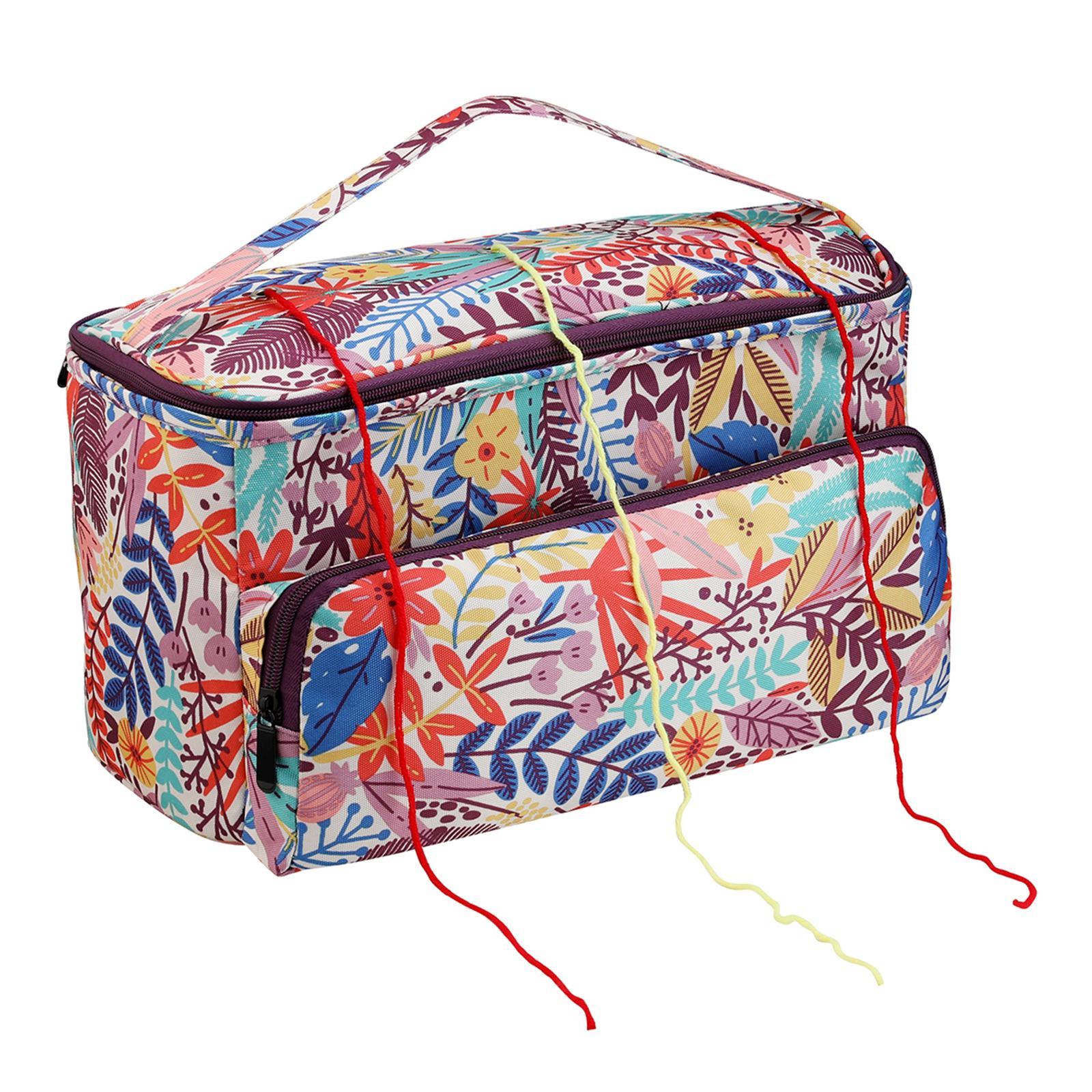 Travel Yarn Storage Bag Knitting Accessories Organizer Case for Wool Ball