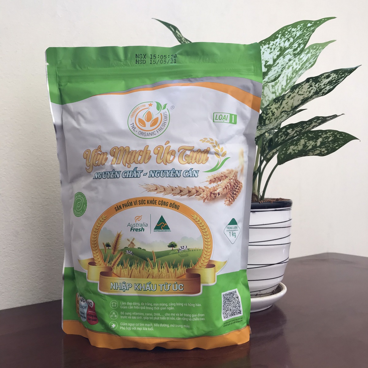 YẾN MẠCH ÚC TƯƠI NGUYÊN CHẤT NGUYÊN CÁN LOẠI 1 ( COMBO 5 GÓI TIẾT KIỆM 5kg )