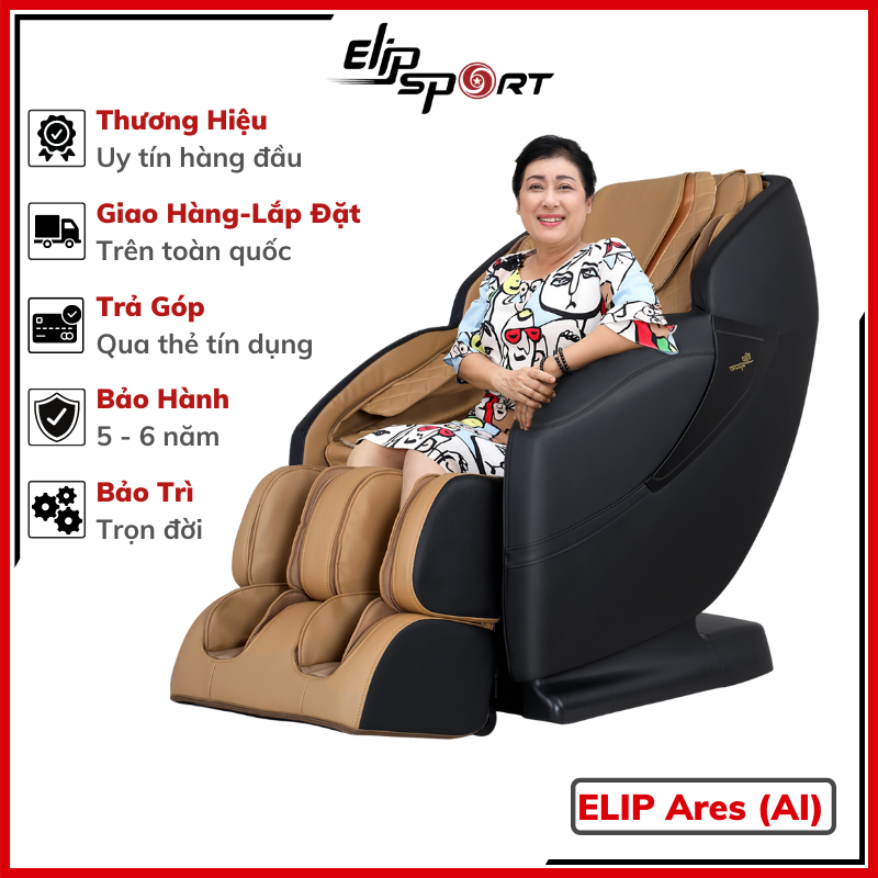 Ghế Massage ELIP Ares New (Điều khiển giọng nói)