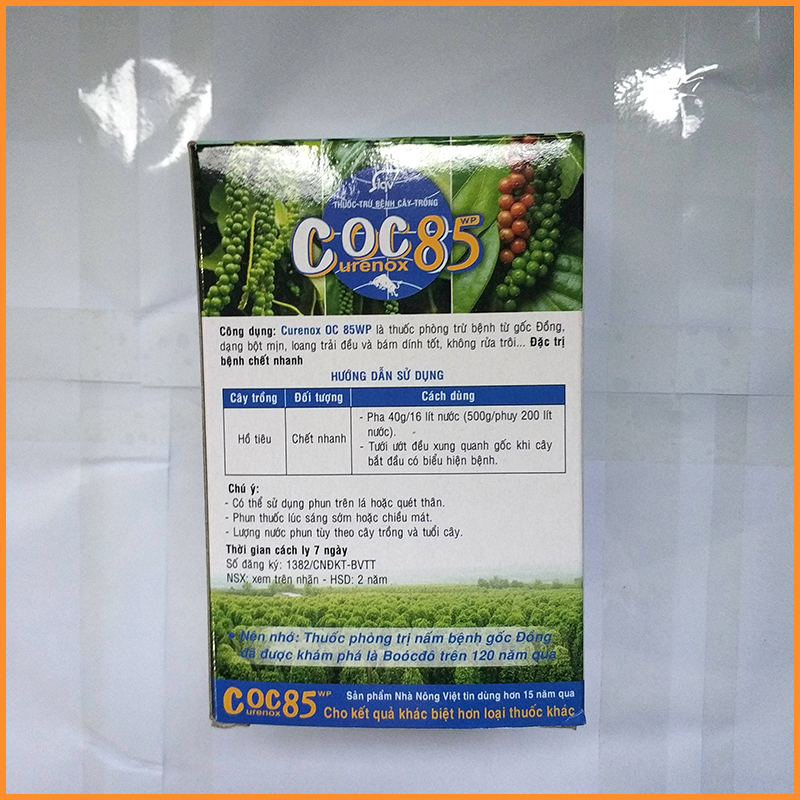 Sản Phẩm Phòng Trừ Nấm Bệnh Thuốc Coc85 (Curenox OC 85WP)  - Thuốc Coc 85 trị nấm bệnh cao cấp phòng trừ bệnh chết nhanh