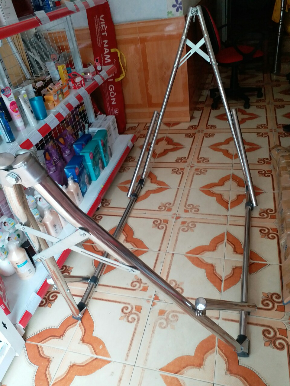 VÕNG XẾP INOX KHUNG TRÒN SIZE ĐẠI