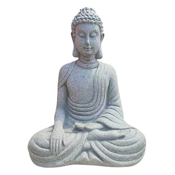 2X Buddha Statue Zen Decorative Figurine Home Docor Small Meditating Buddha