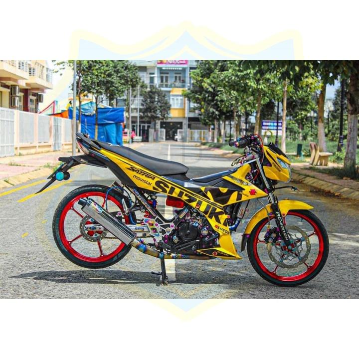 Tem rời dành cho satria fi movistar vàng