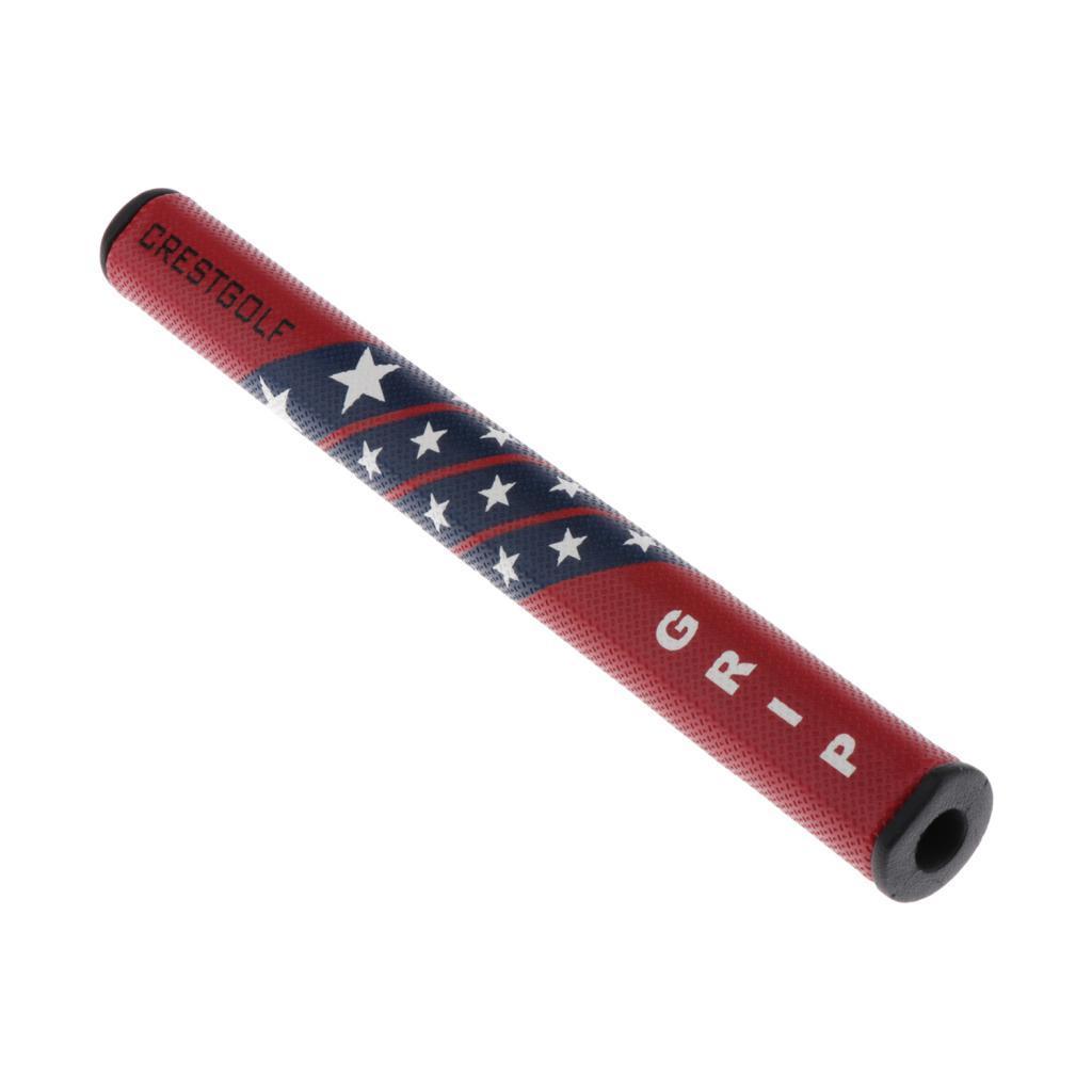 Golf Putter Grip Super Light PU Leather Anti Slip Golf Red