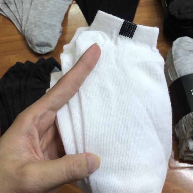 Tất Nam Nữ Trơn Cổ Ngắn. Vớ Nam Thời Trang Cao Cấp Chất Cotton 100% Co Giãn Thấm Tốt GC35