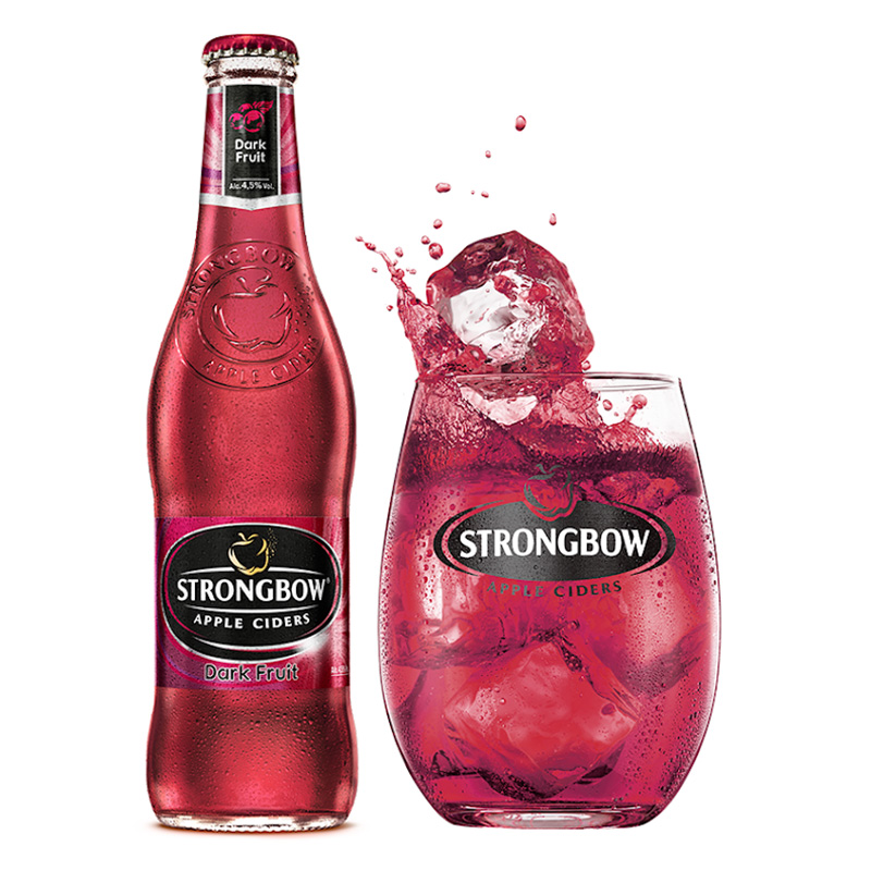 Nước táo lên men Strongbow dâu đỏ 330ml Thùng 24 chai