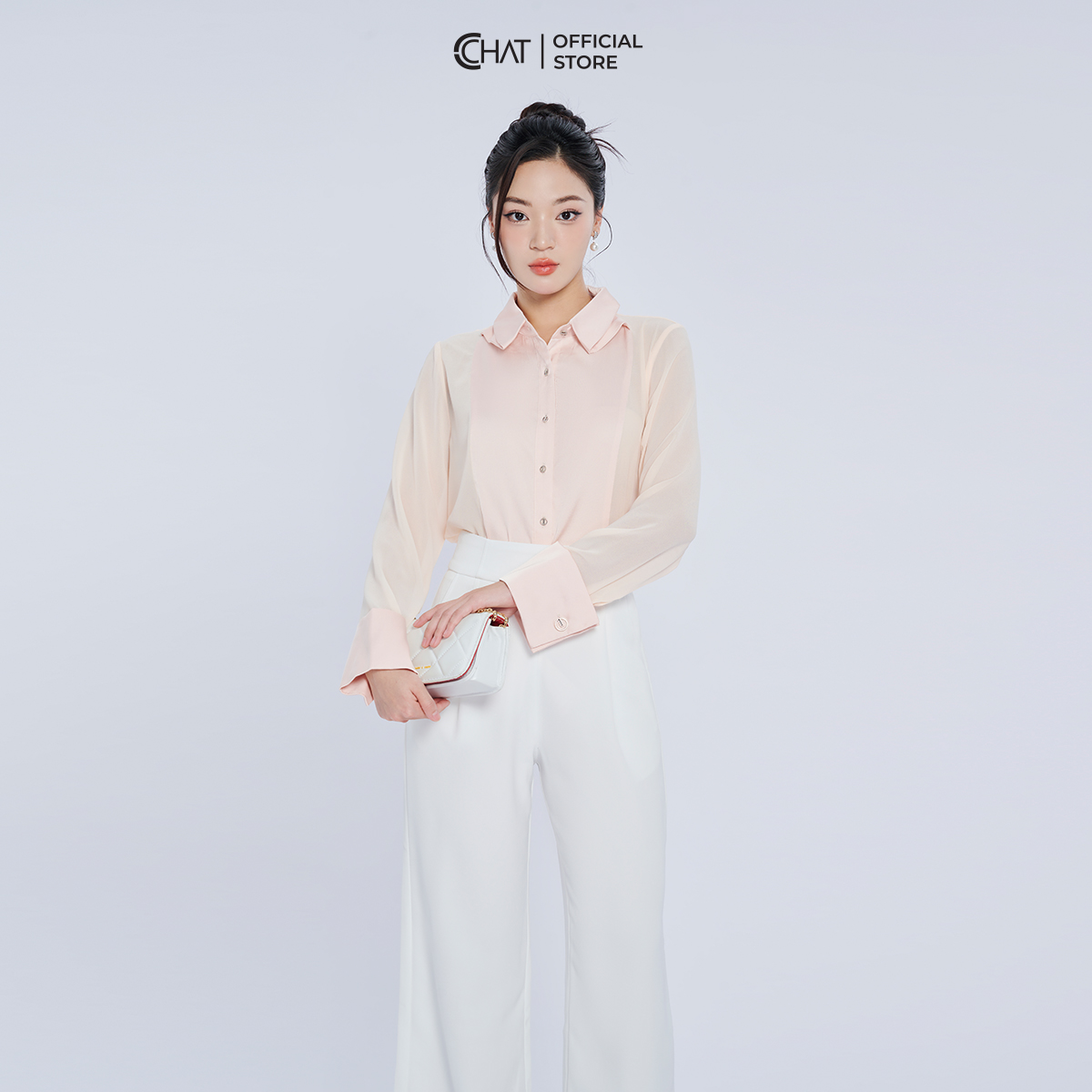 Quần Ống Rộng Cạp Bản To Dáng Suông Chất Tuytsi Cao Cấp 82QDS2002SH