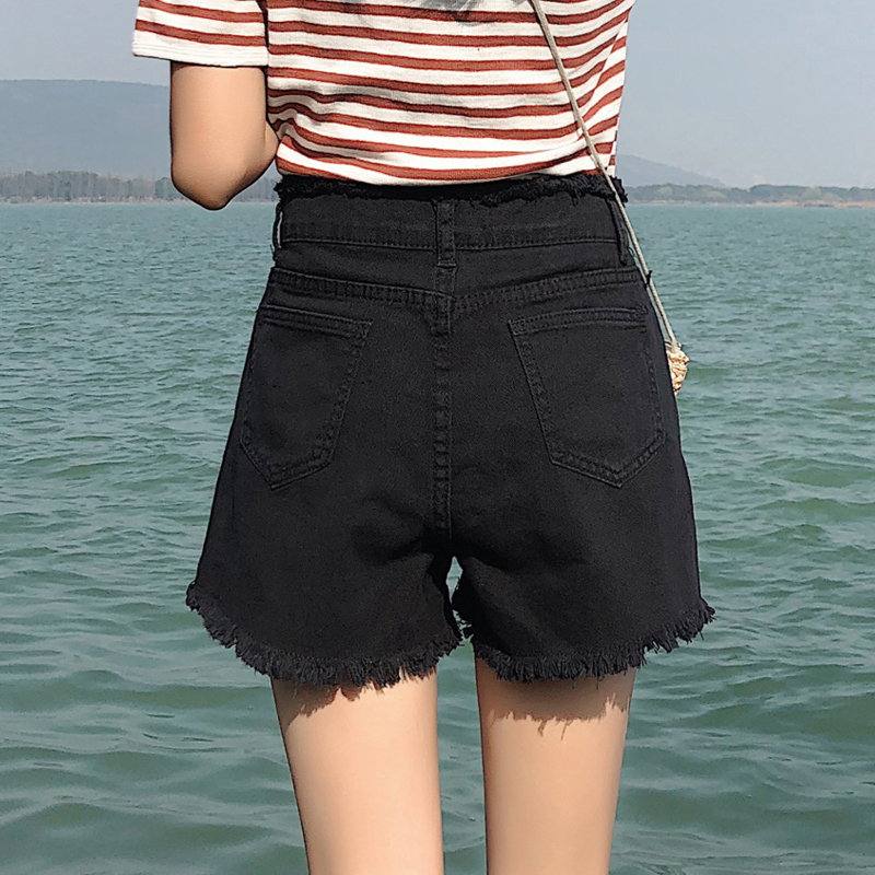 Quần shorts jean nữ lưng cao Ulzzang QNJ1