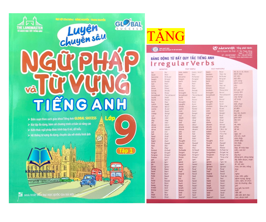 Sách - GLOBAL SUCCESS - Luyện chuyên sâu ngữ pháp và từ vựng tiếng anh lớp 9 tập 1