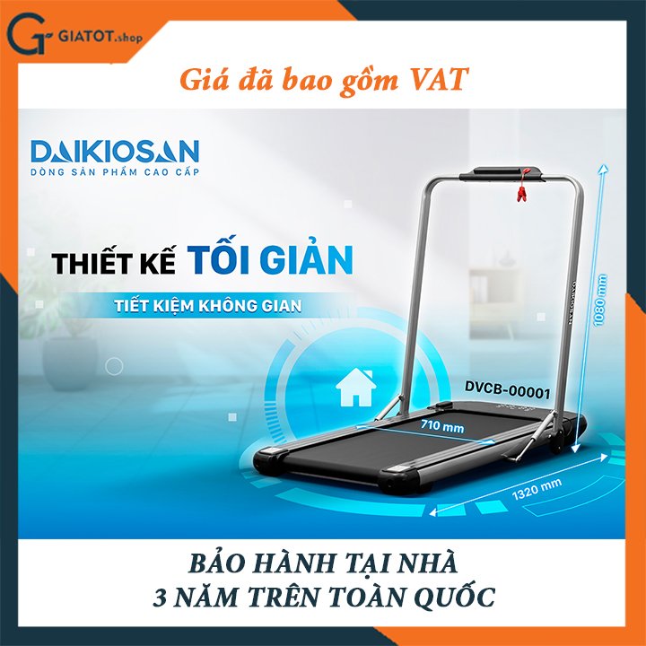 Máy chạy bộ đơn năng chính hãng Daikiosan DVCB-00001