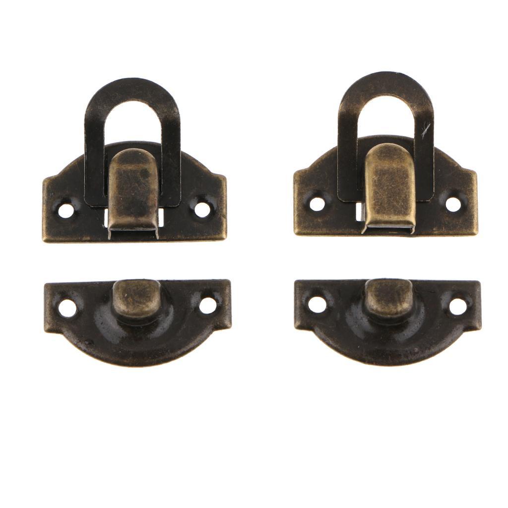 3-8pack 12Pcs Antique Buckle Alloy Box Buckle Wooden Box Lock Craft Hardware