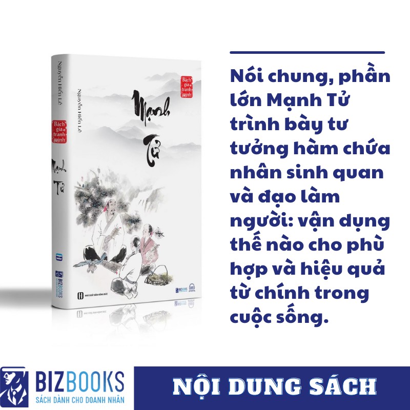 Sách - Mạnh Tử - Nguyễn Hiến Lê (Tuyển Tập Bách Gia Tranh Minh)