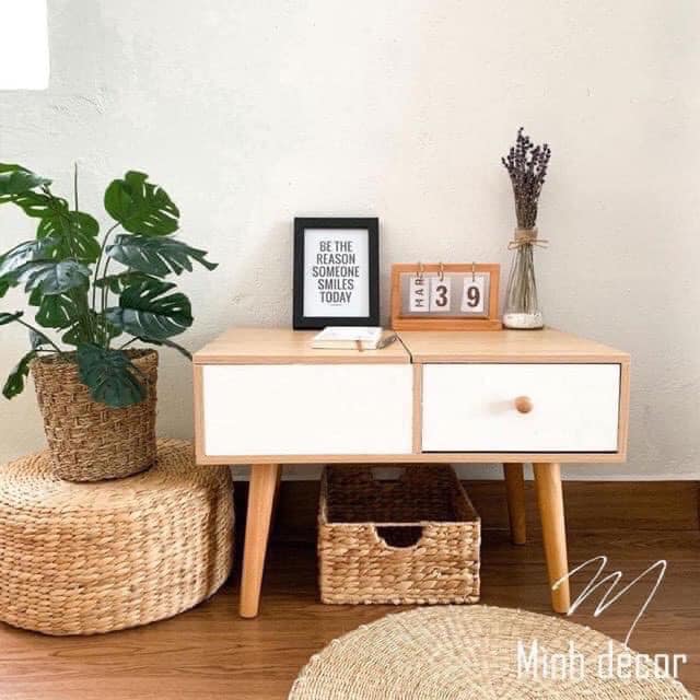 Bàn Trang Điểm Ngồi Bệt Thông Minh Gương Gập Tiện Ích