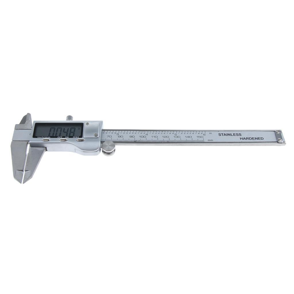 LCD Electronic Digital Vernier Caliper Gauge Micrometer Inch/Metric 0-150mm/0-6''