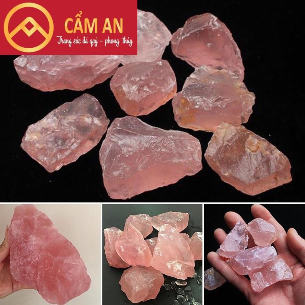 (cực rẻ) 1 viên đá TA hồng (Rose Quartz)