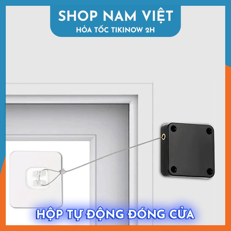 Hộp Tự Động Đóng Cửa Dây Dài 1m2, Lắp Đặt Không Cần Khoan