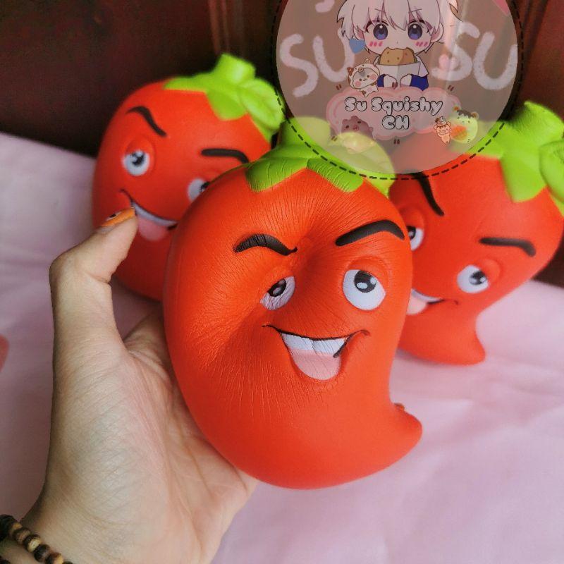 Đồ chơi bóp mềm Squishy Ớt đỏ giảm stress