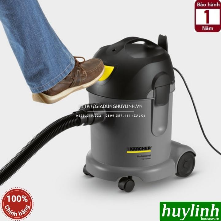 Máy hút bụi khô công nghiệp Karcher T14/1 Classic - Dung tích 14 lít - 1600W - Hàng chính hãng thương hiệu Đức