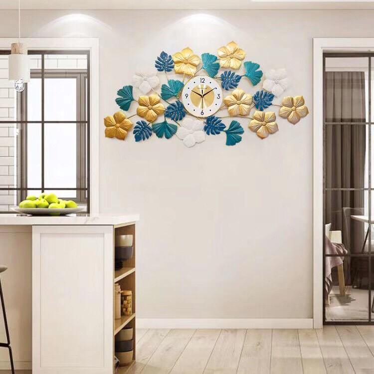 Đồng Hồ Treo Tường Mẫu Deco Nghệ Thuật 120*65cm -