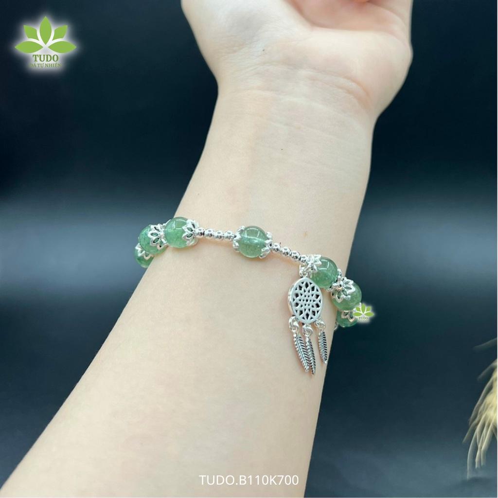 Vòng Tay Nữ Đẹp - Vòng Phong Thủy Mệnh Mộc Hỏa TUDO B110K700 VCBTADX Charm Bạc Dreamcatcher - Sức Khỏe Như Ý
