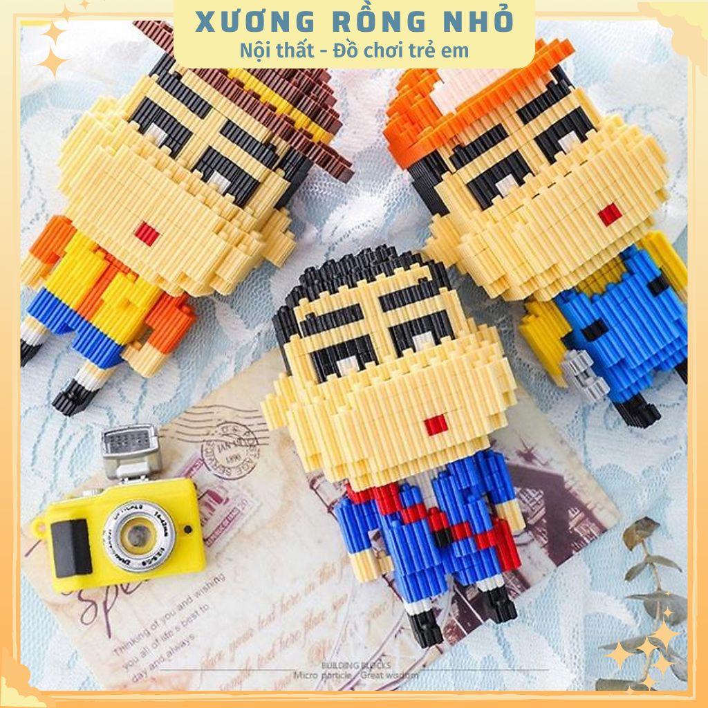 Mô Hình 3d mini, Đồ chơi lắp ráp mô hình nhân vật 3D - Màu sắc đẹp,nhựa cao cấp,nhiều nhân vật