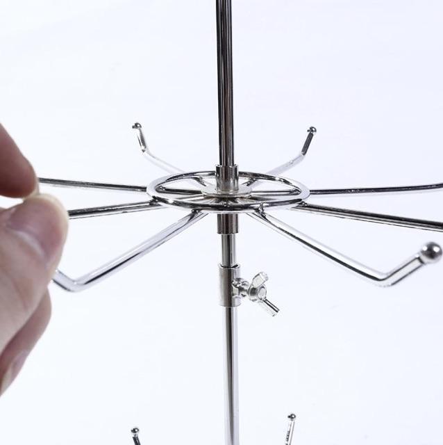 Kệ inox xoay treo phụ kiện