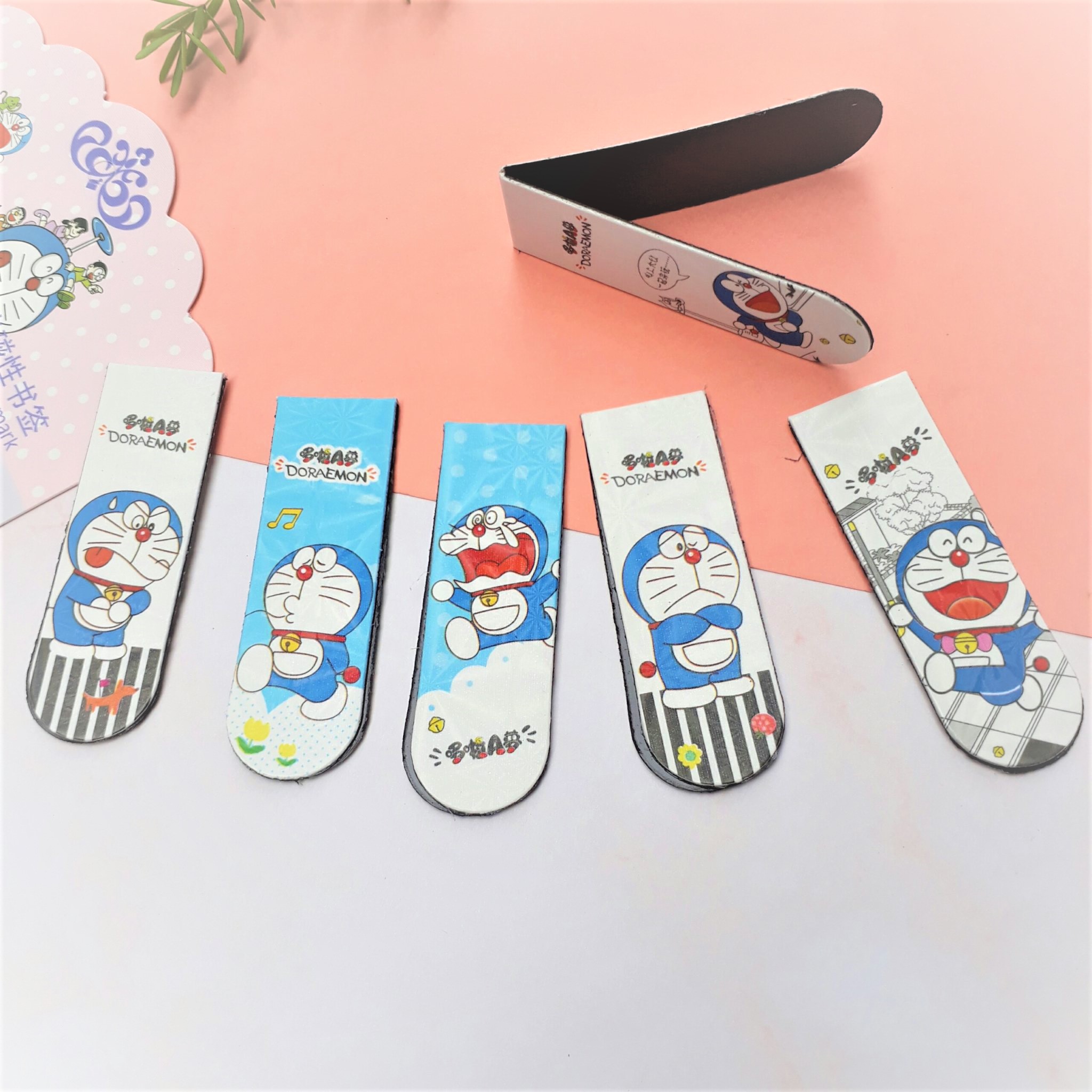 Combo 6 Bookmark Nam Châm Magnet ( Đánh Dấu Sách ) Truyện Doraemon (Doremon)