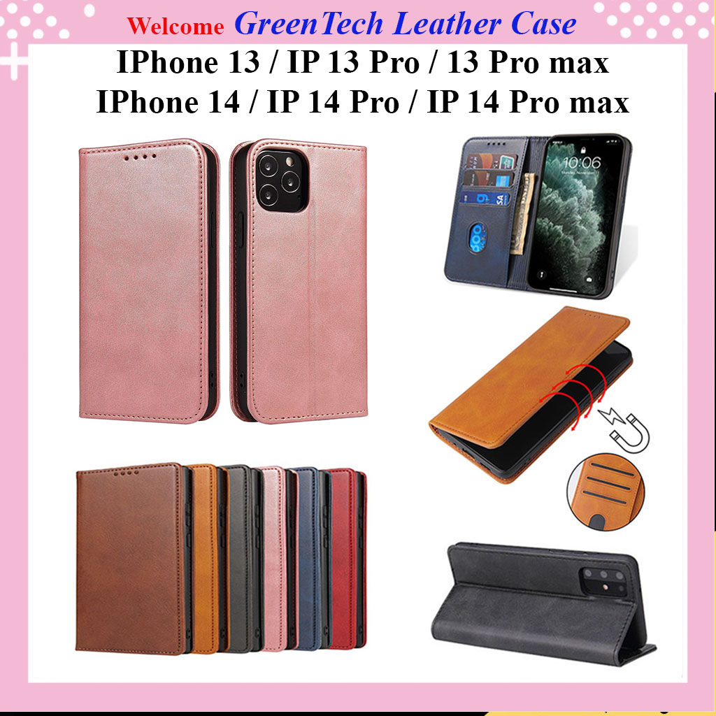 Bao da dành cho điện thoại Iphone 14, 14 pro, IP 14 Plus, 14 pro max, IP 13, 13 pro, 13 pro max dạng ví cao cấp, kiểu dáng thời trang có ngăn đựng thẻ tiện lợi