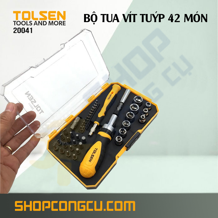 Bộ tua vít tuýp 42 món Tolsen 20041