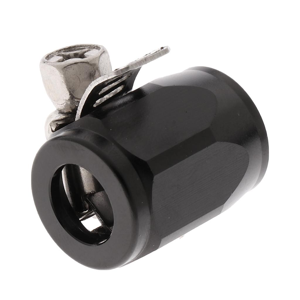 AN4 Car Fuel Oil Water Hose Pipe End Finisher Clamp Clip Aluminium