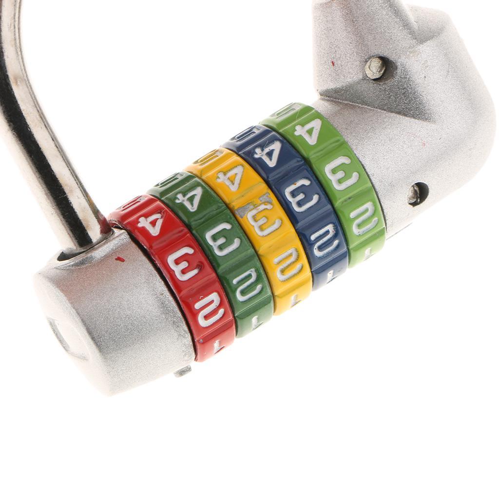 5 Dial Digit Combination Padlock Luggage  Lockers Lock