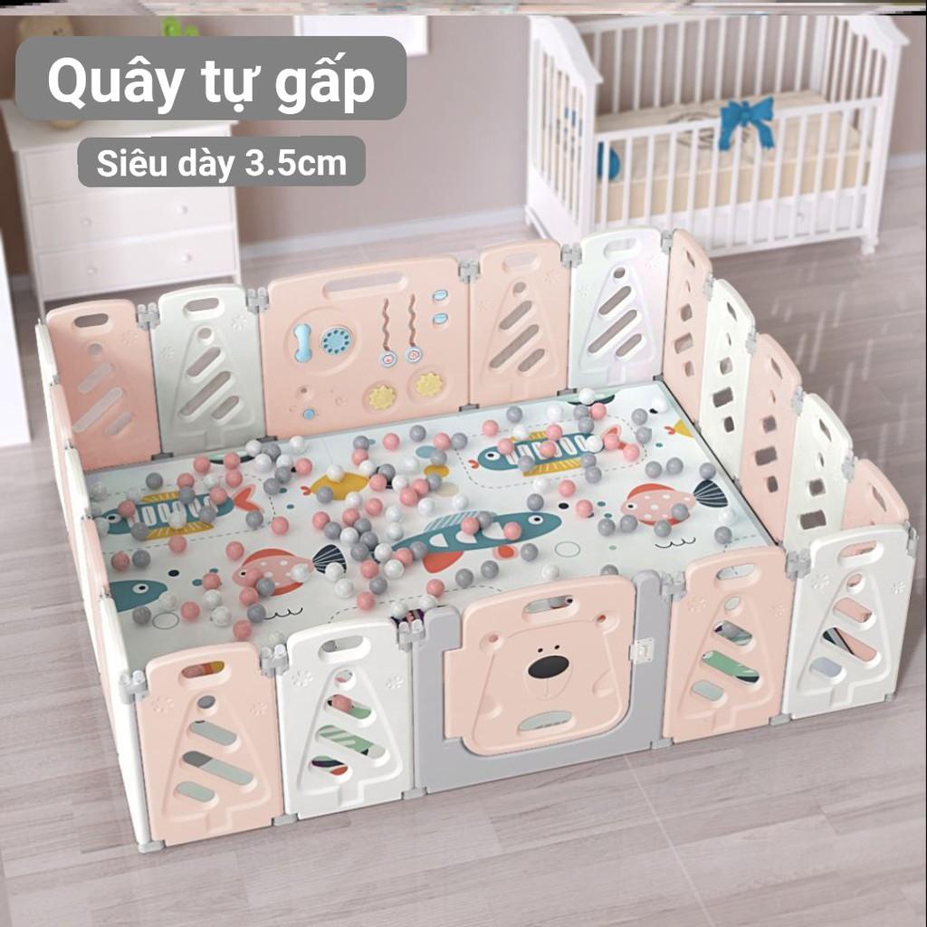 ( SIÊU DÀY 3.5CM ) QUÂY CŨI TỰ GẤP GỌN NHANH CHÓNG