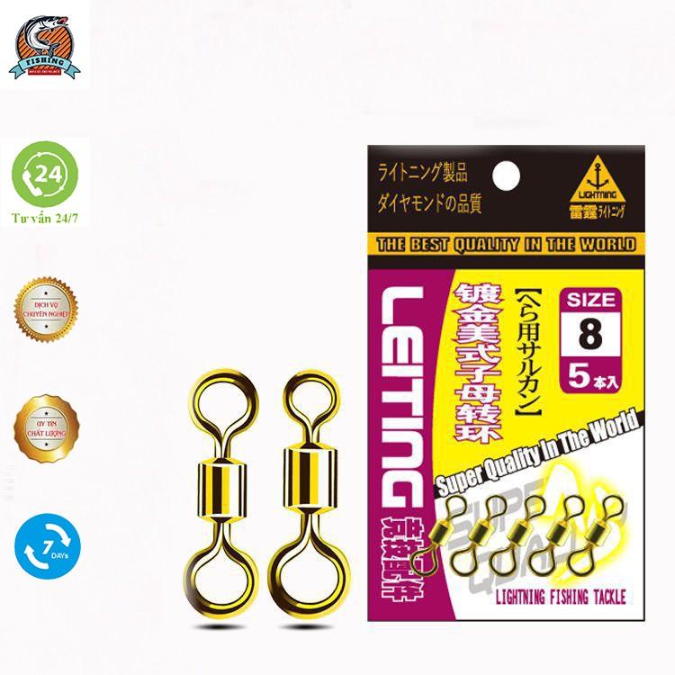 Khóa link má ní hình số 8 Buộc trục câu đài, câu đơn chống xoắn cao cấp