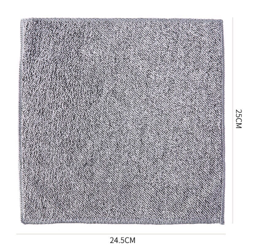 Combo khăn lau chén đĩa hình vuông bằng than tre thấm hút tốt GD559-KhanV25