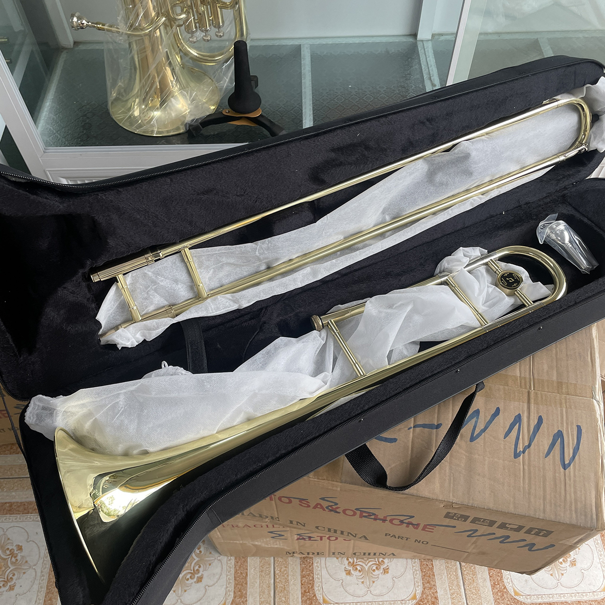 Kèn Trombone Đầy Đủ Phụ Kiện