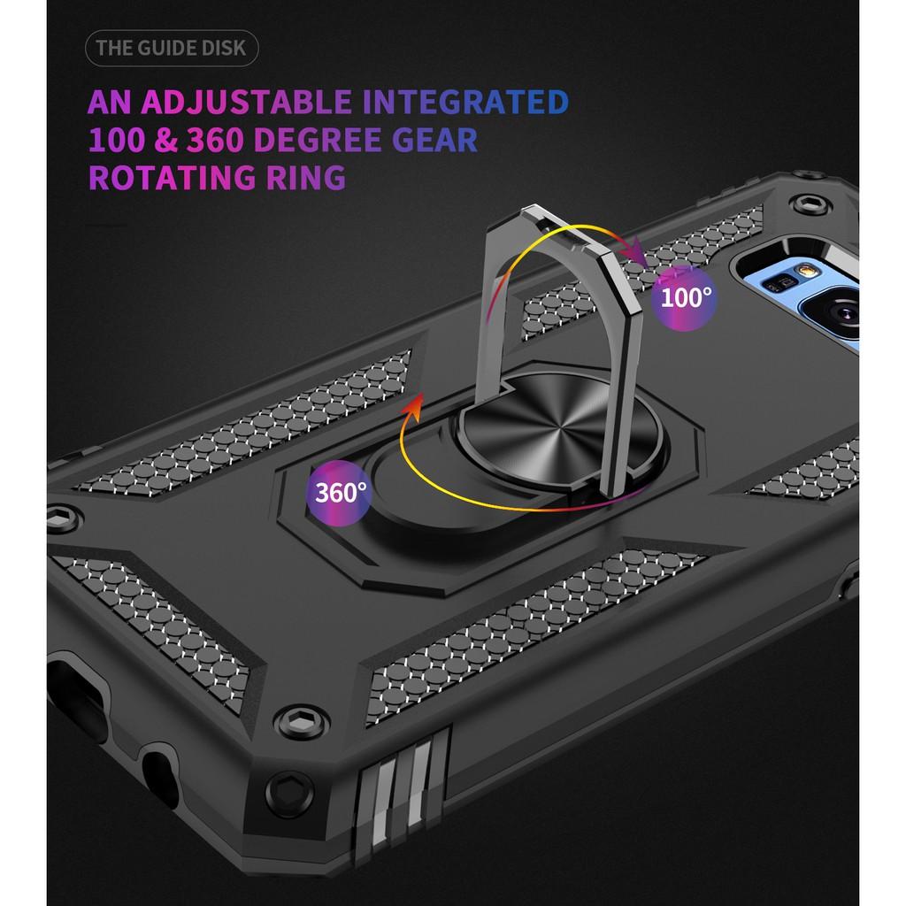 Ốp lưng cho Samsung S8 chống sốc 2 lớp kèm nhẫn iring làm giá đỡ