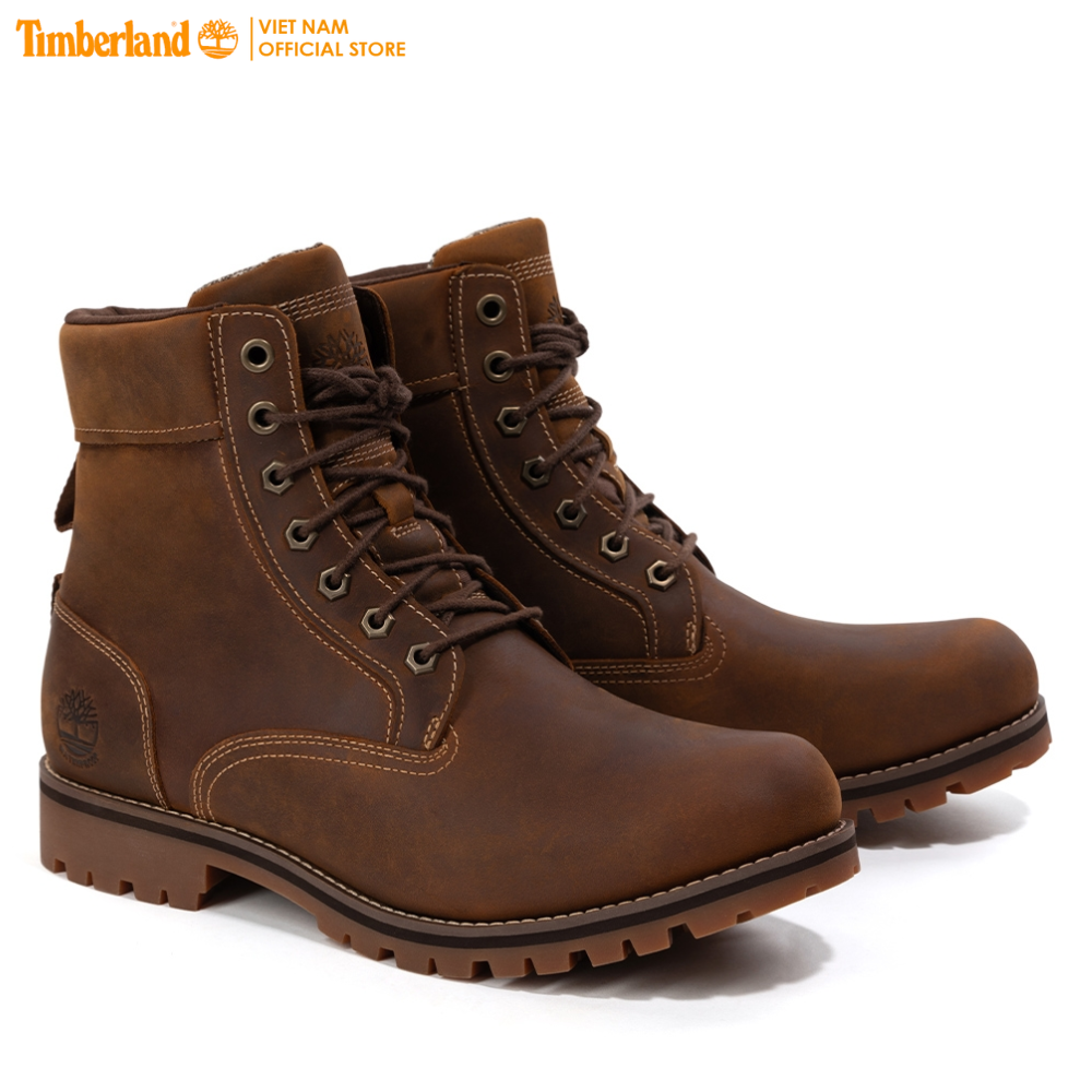 [Original] Timberland Giày Cổ Cao Nam Rugged Waterproof II 6 Inch Boot Rust Full Grain TB0A2JJB5J