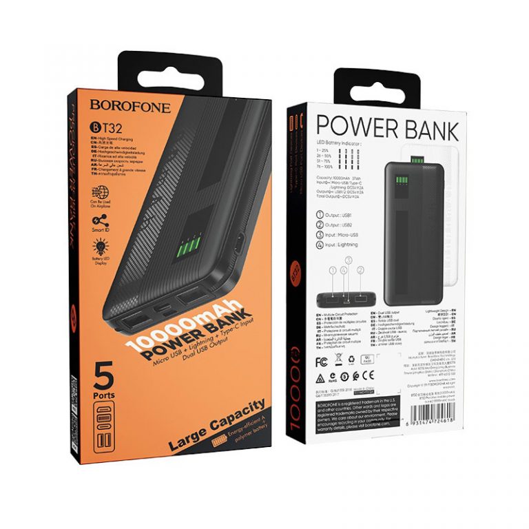 Pin Sạc Dự Phòng BT32 Borofone 10.000mAh - Hàng Chính Hãng