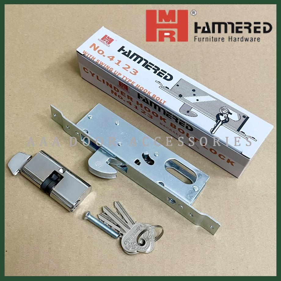 Khoá đơn móc cửa sắt kéo Đài Loan hiệu Hammered loại tốt