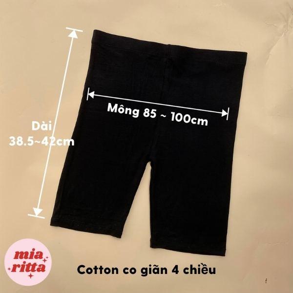 Quần biker short thun nữ legging đùi siêu co giãn chính hãng Mia Ritta Q368
