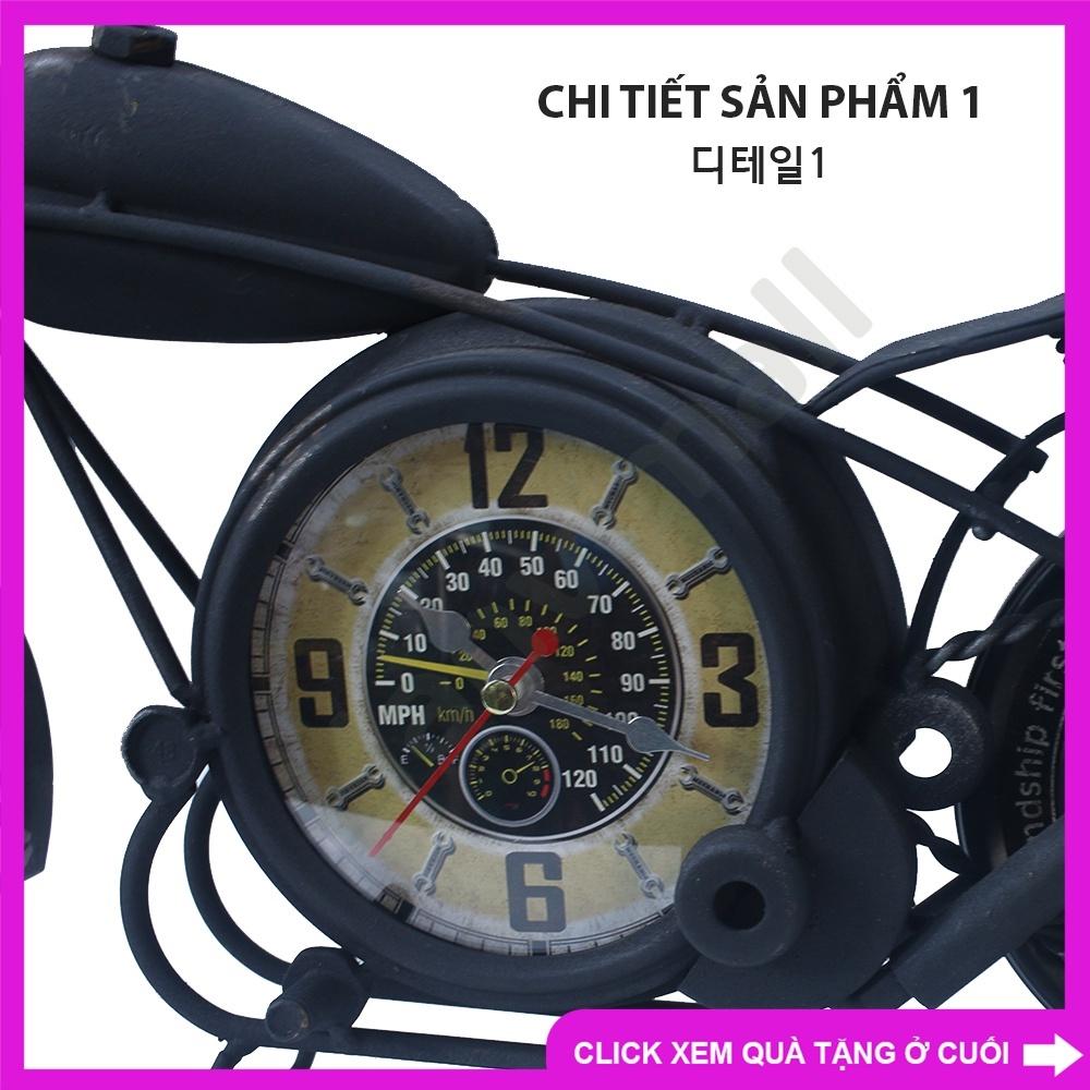 Đồng hồ để bàn mô hình mô tô cổ điển