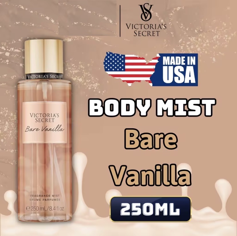 Victoria Secret Bare Vanilla Chính Hãng - Body Mist Victoria Secret Bare Vanilla 250ml & Lotion Victoria Secret Bare Vanilla Chính Hãng 236ml