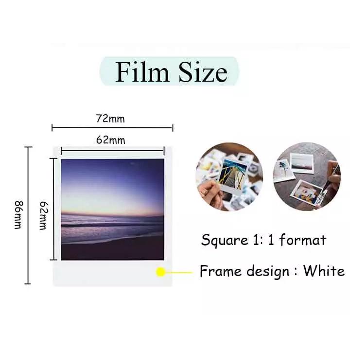 Film Instax Square Viền Trắng - Giấy in ảnh vuông cho máy chụp lấy liền Instax Square - Hàng Chính Hãng