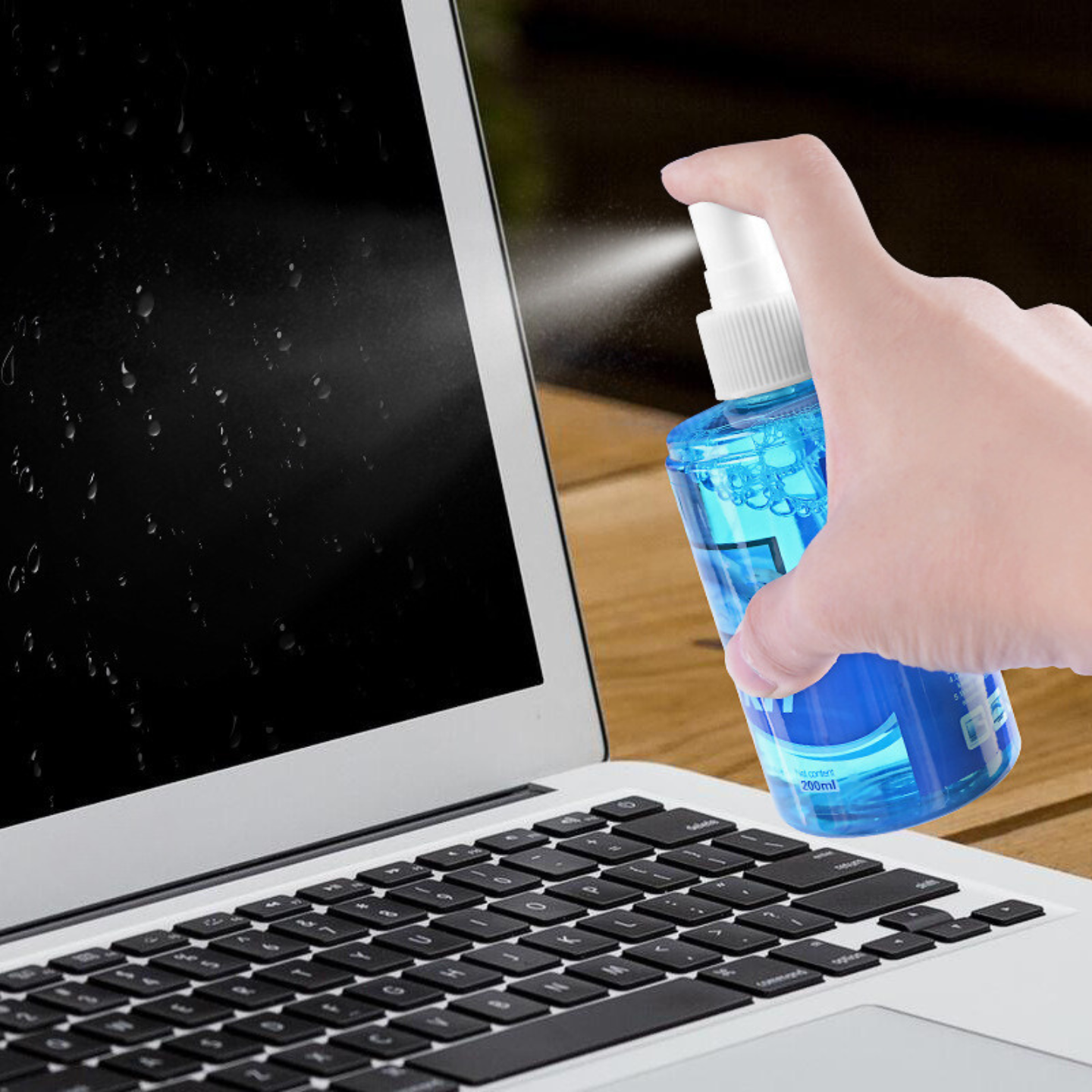 Dung dịch Vệ Sinh Màn Hình Macbook Kai.N Screen Cleaning Kit 200ml Kháng Khuẩn Điện Thoại Máy ảnh Đồng Hồ Laptop Tablet Ống kính Kèm Khăn Lau_ Hàng chính hãng