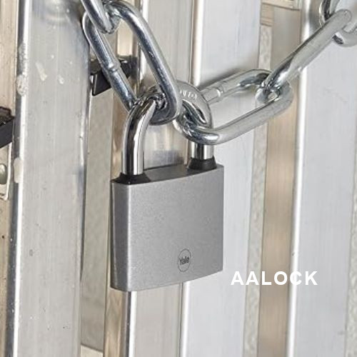 Ổ khoá chống cắt, chống trộm Yale Y111S/60/132/1 màu bạc, size 60. Loại ổ khóa bấm rất tốt cho cửa nhà
