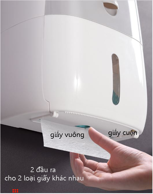 Hộp Đựng Giấy Vệ Sinh Đa Năng - 2 Tầng - Không Cần Khoan Tường - Hàng Cao Cấp - Giao Màu Ngẫu Nhiên