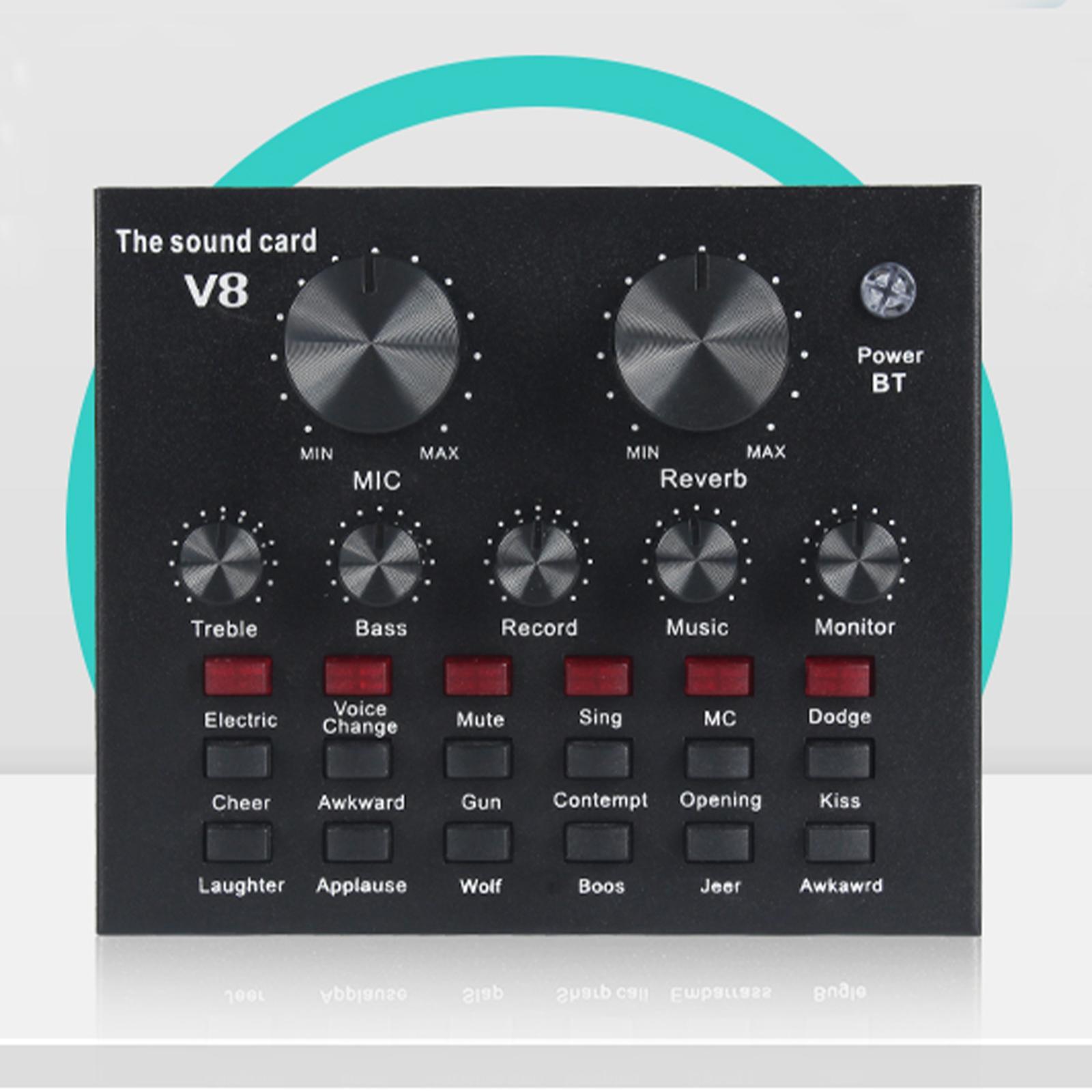 Voice Conversion Sound Card for Karaoke Living Broadcast Chat On Style A